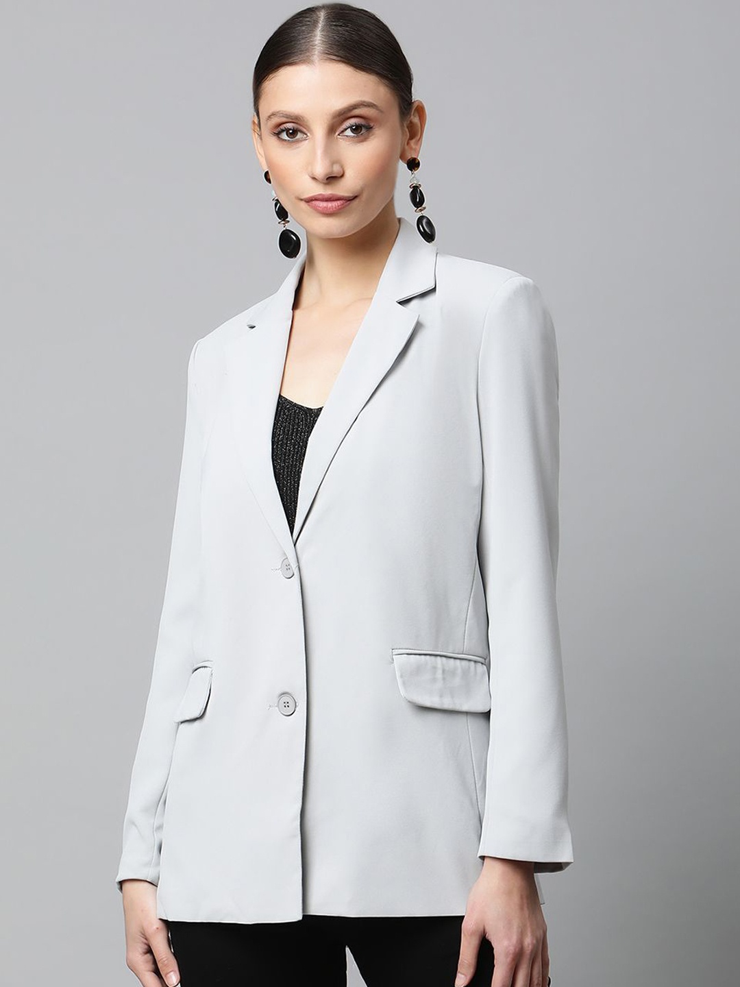 

Global Republic Women Single Breasted Coats, Grey