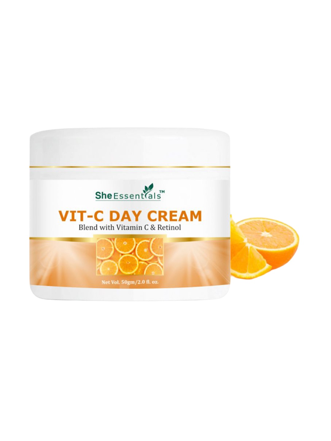 

She Essentials Vitamin C Day Cream with SPF 30 - 50gm, Transparent