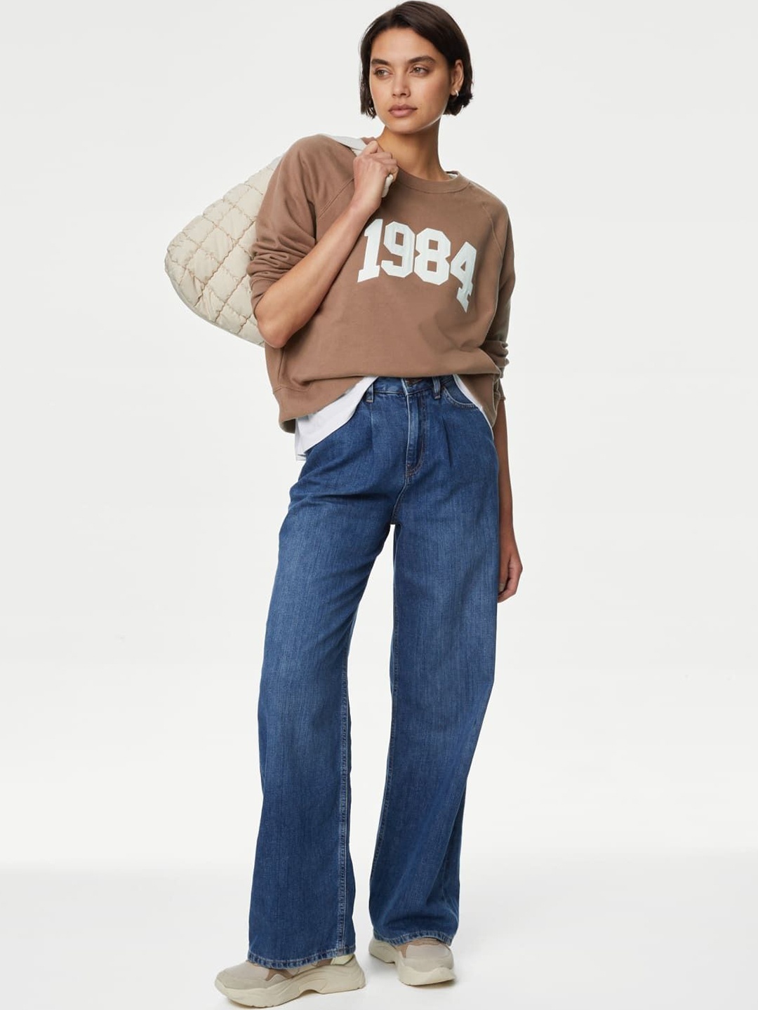 

Marks & Spencer Women Sweatshirt, Brown