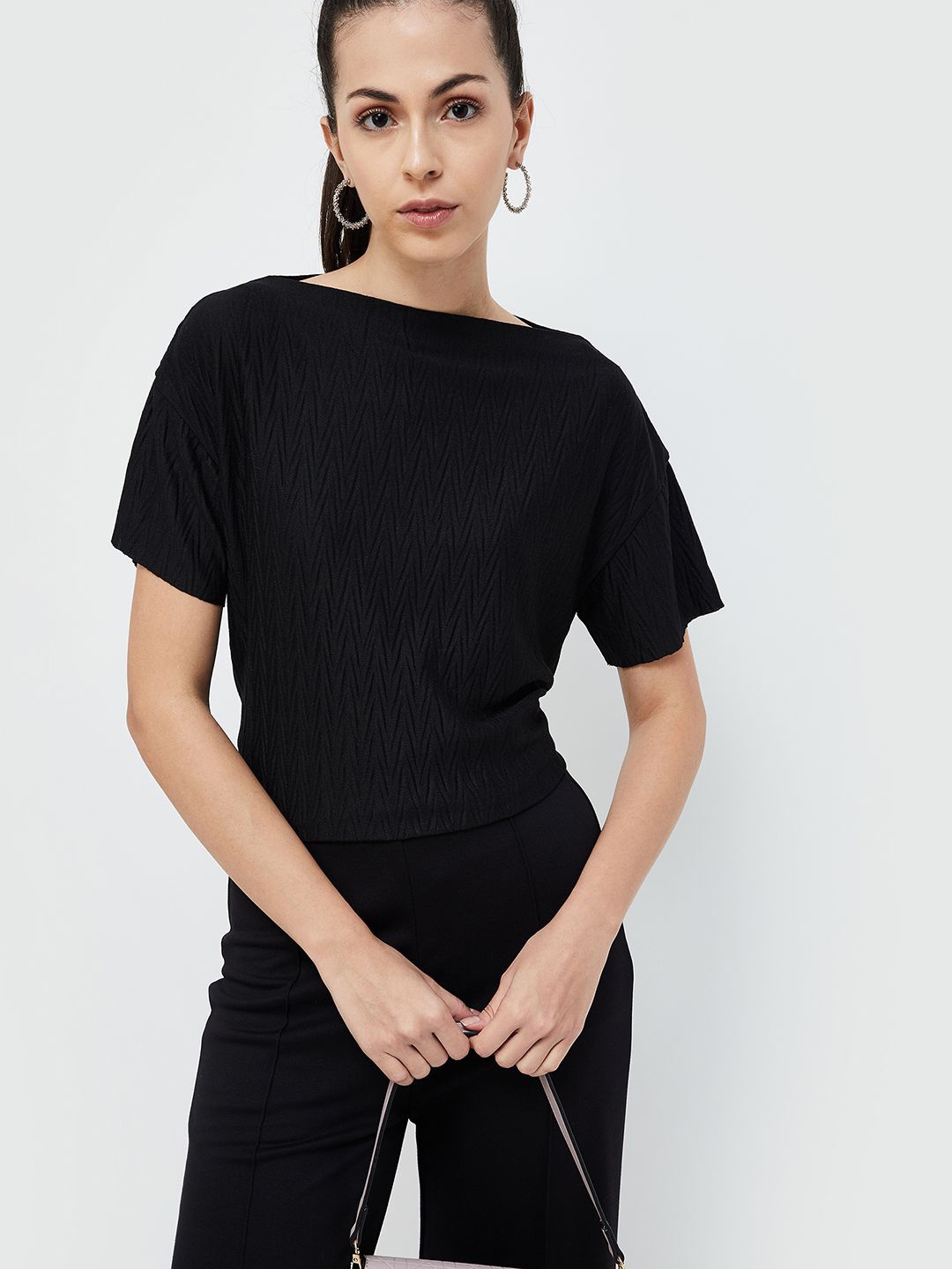 

CODE by Lifestyle Top, Black