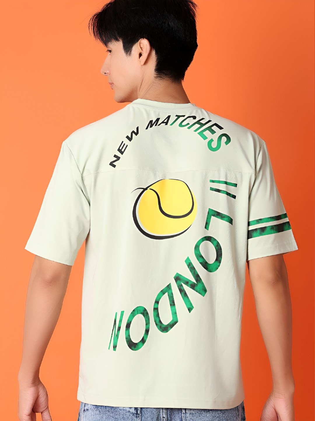 

V-Mart Men Graphic Printed T-shirt, White