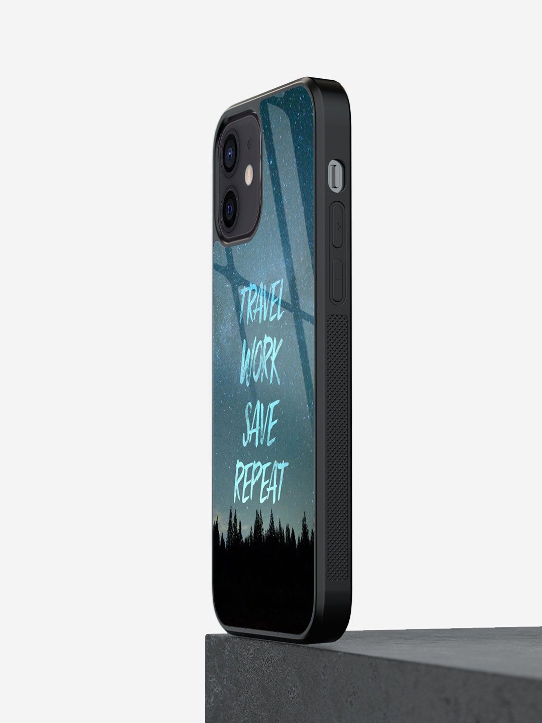 

macmerise Tropical Printed iPhone 12 Back Case Mobile Accessories, Blue