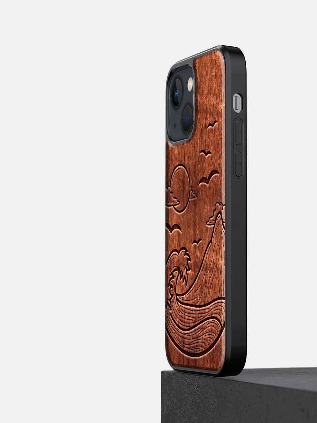 

macmerise Abstract Printed iPhone 12 Mini Back Case Mobile Accessories, Brown