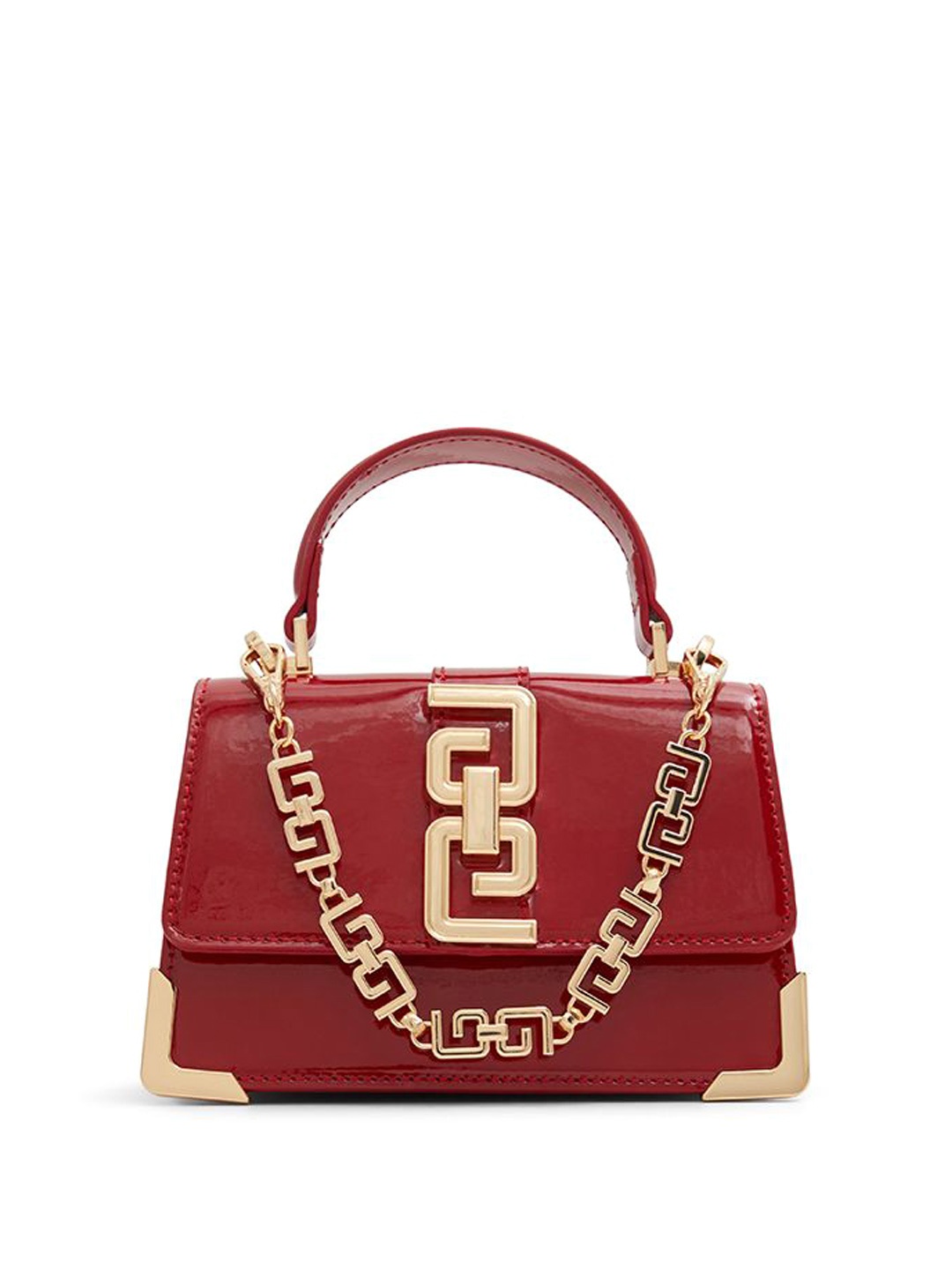 

ALDO Embellished Structured Satchel, Red