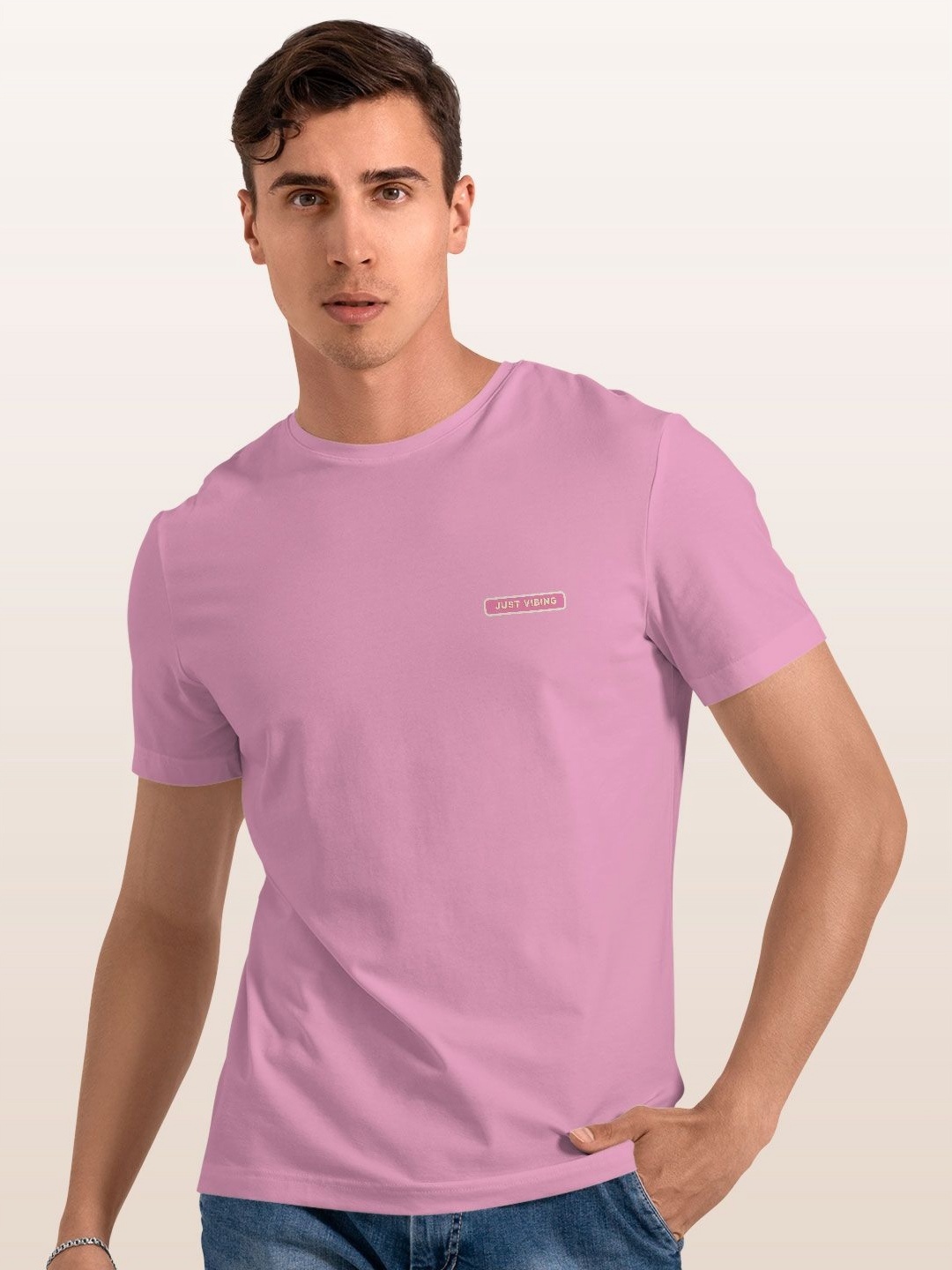 

macmerise Men Pockets T-shirt, Pink