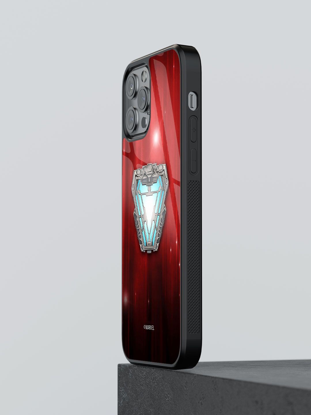 

macmerise Superhero Printed iPhone 12 Pro Back Case Mobile Accessories, Red