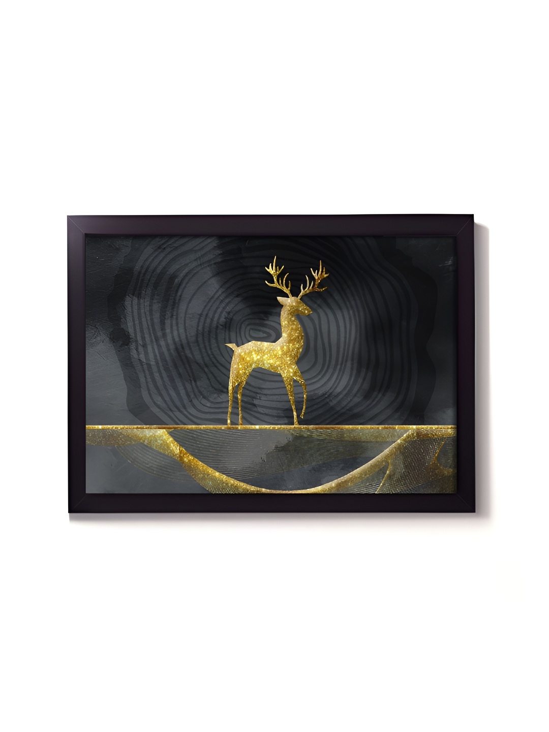 

RANDOM Gold-Toned & Black Animals Wall Art