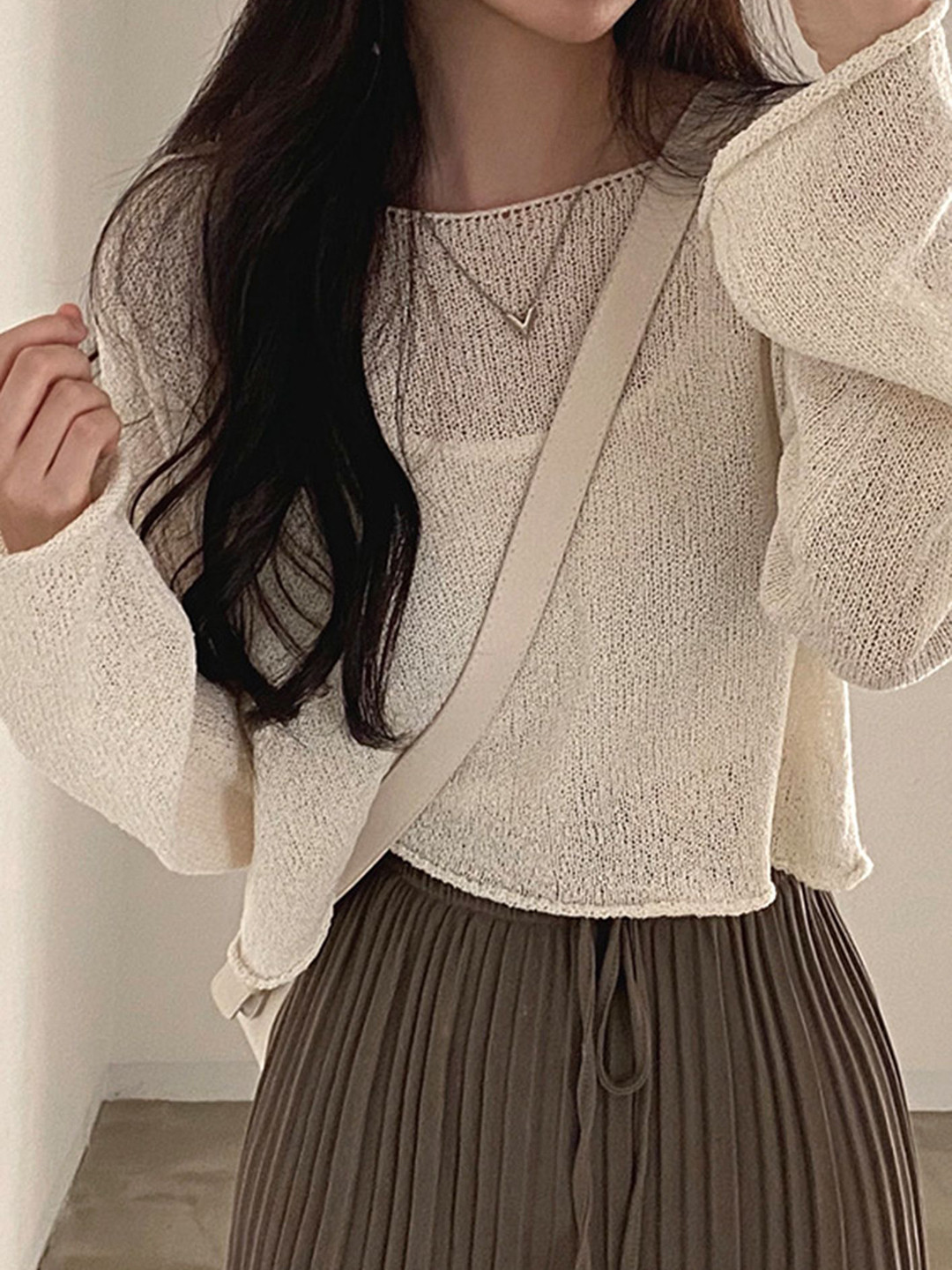 

LULU & SKY Top, Beige