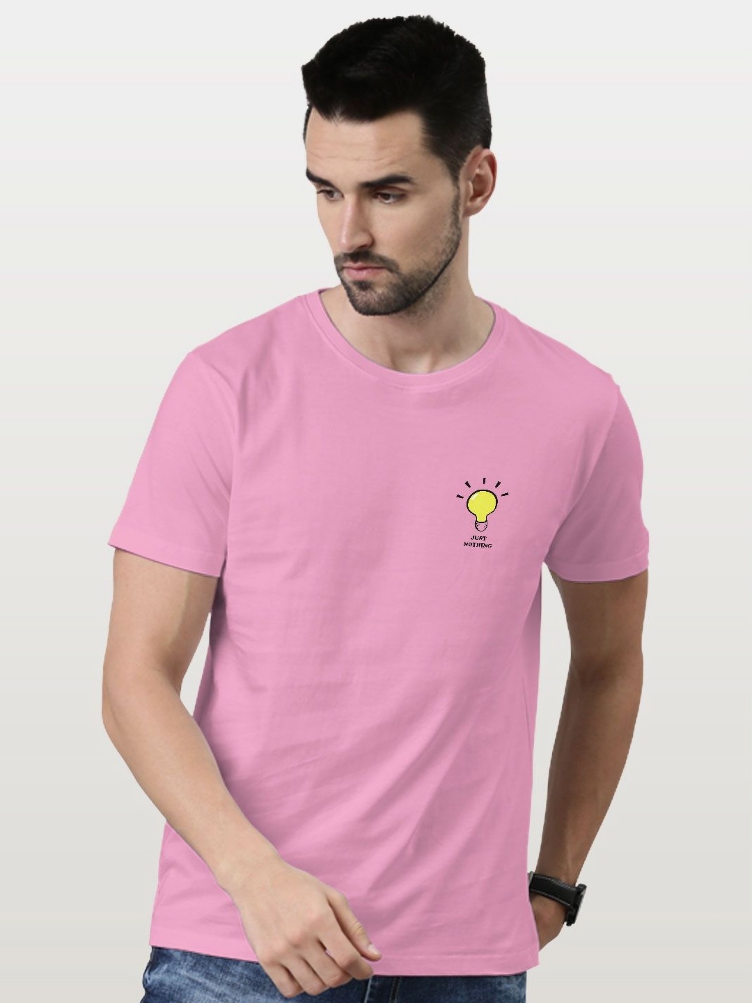 

macmerise Men Pockets T-shirt, Pink
