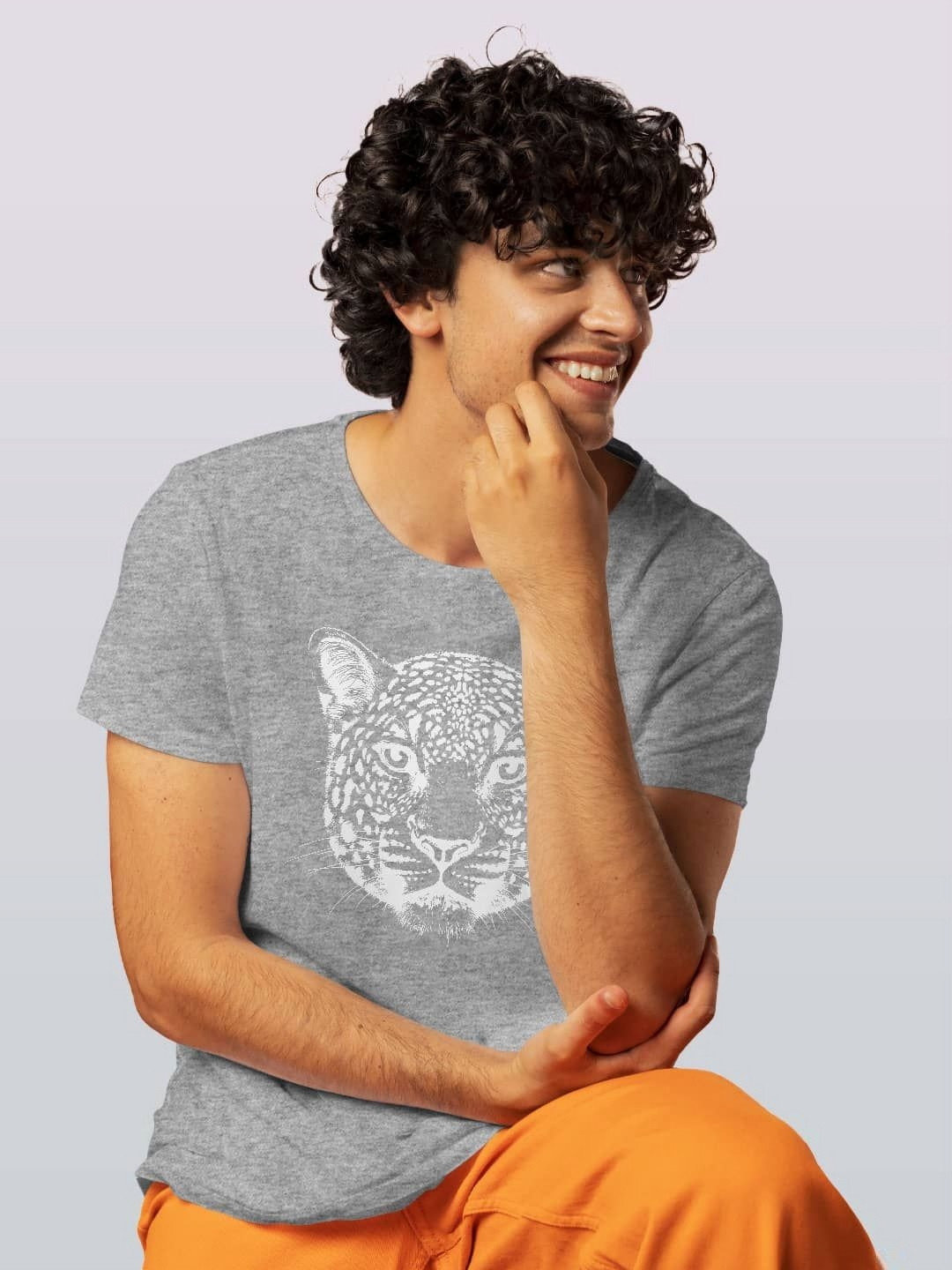 

macmerise Men Henley Neck Raw Edge T-shirt, Grey