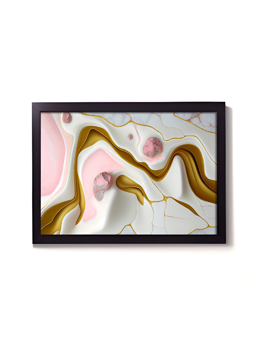 

RANDOM White & Brown Abstract Wall Art