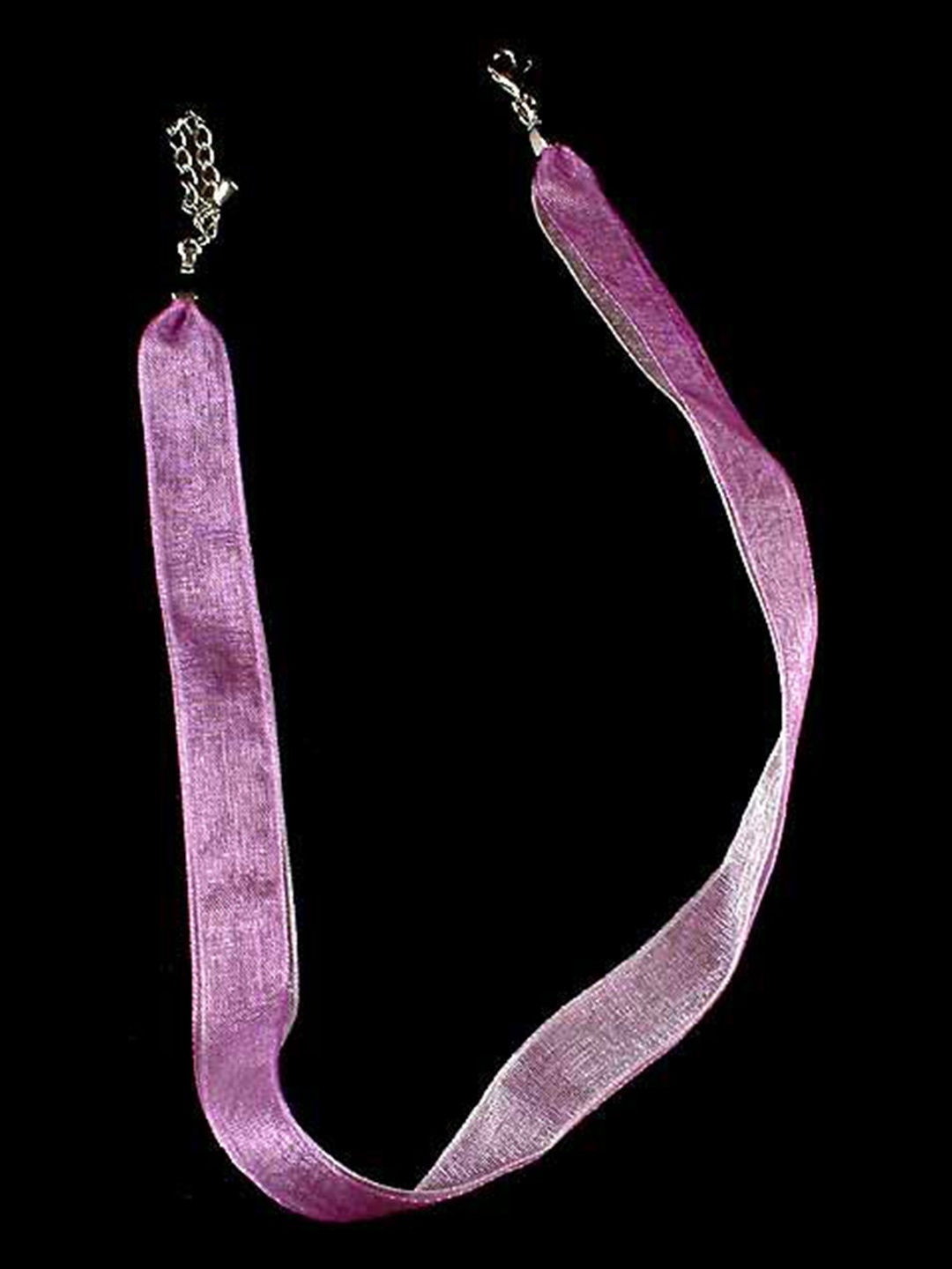 

Exotic India Ribbon Sterling Closure Necklace, Silver