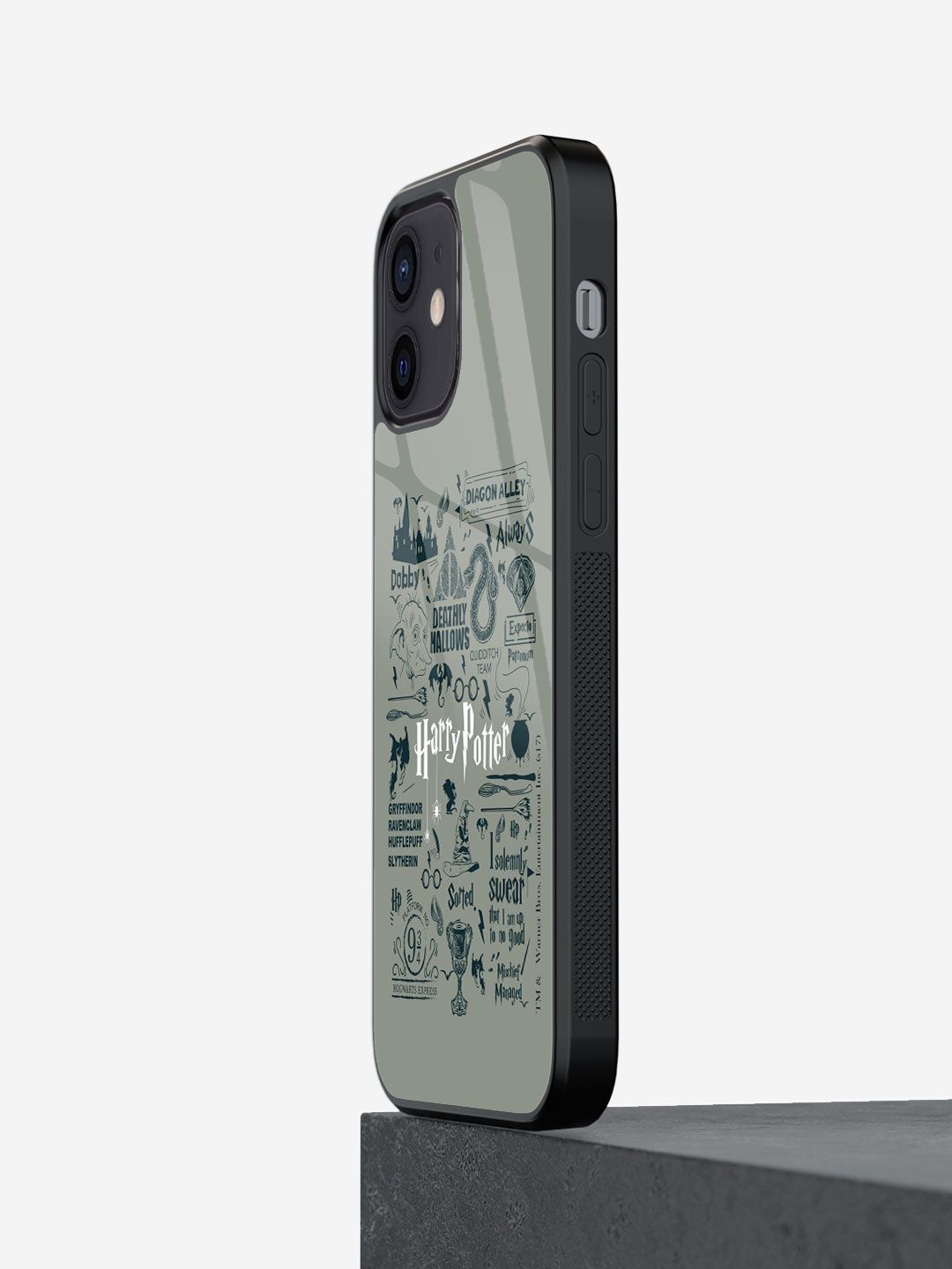 

macmerise Quirky Printed iPhone 12 Mini Back Case Mobile Accessories, Grey