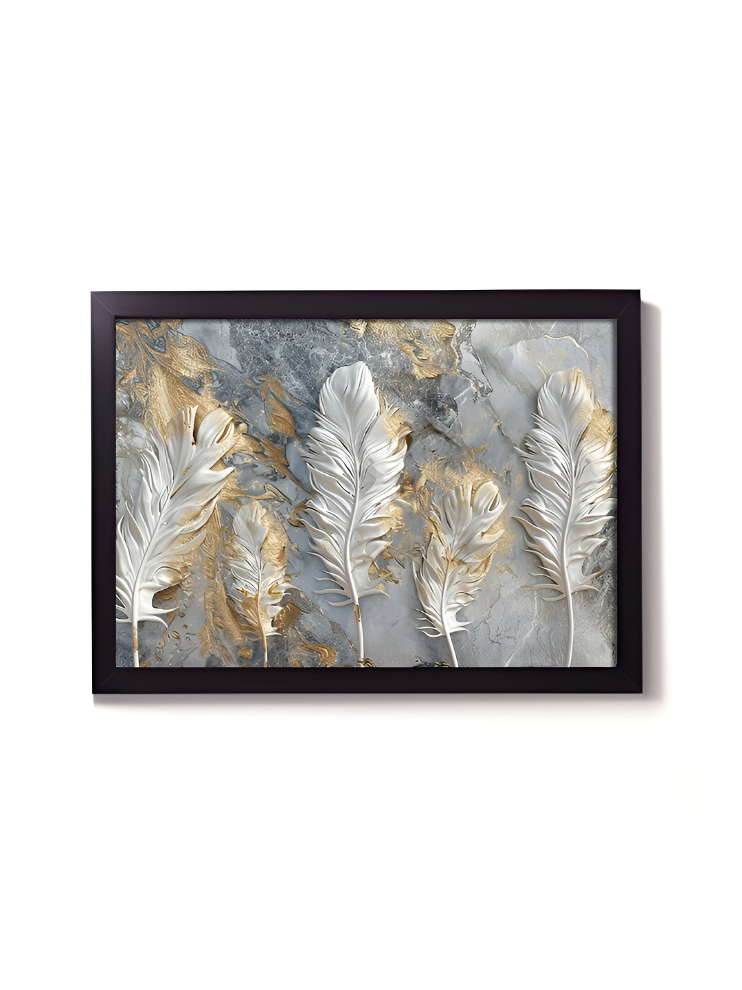 

RANDOM Grey & Gold-Toned Floral Wall Art