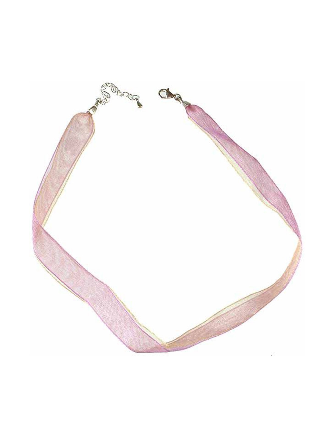 

Exotic India Ribbon Sterling Closure Necklace, Silver