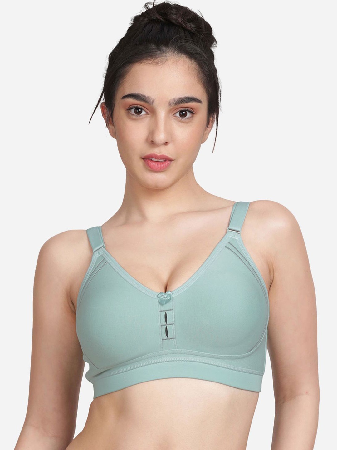 

Susie Women Full Coverage Non Padded Bra, Green