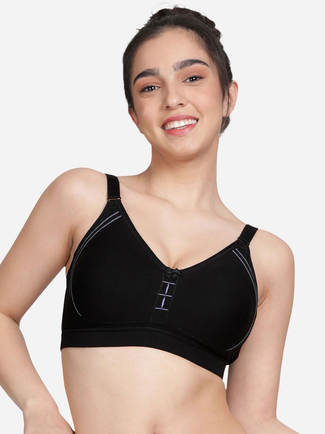

Susie Women Non Padded Full Coverage Bra, Black