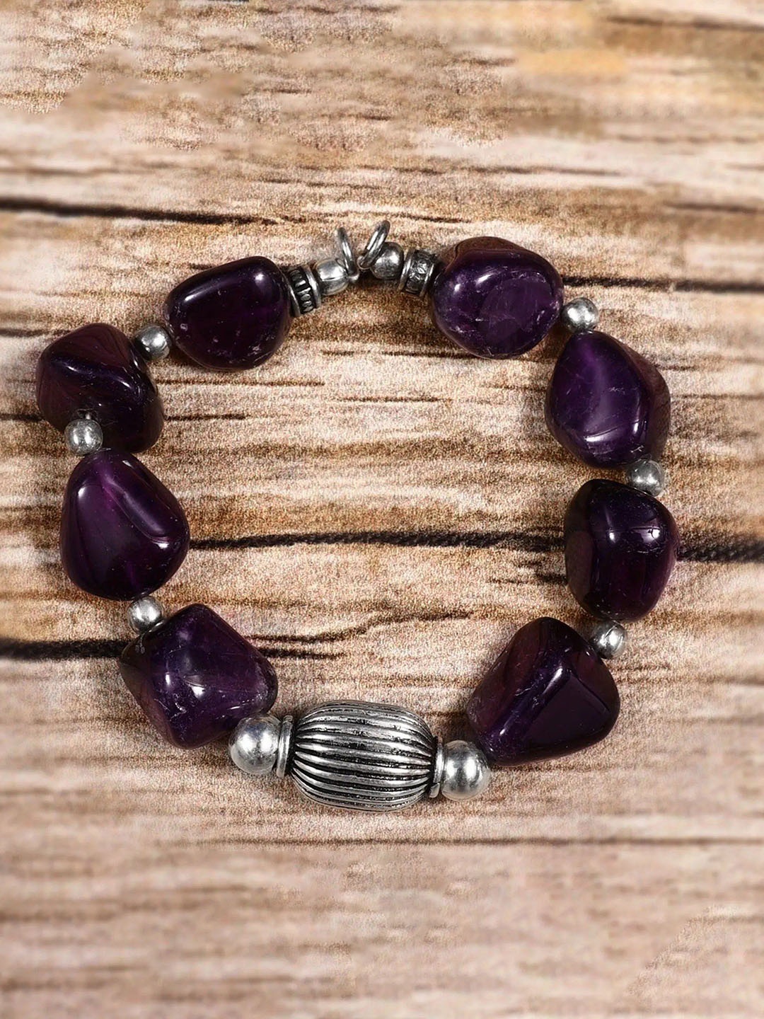 

Exotic India Amethyst Bracelet Sterling Silver Bracelet