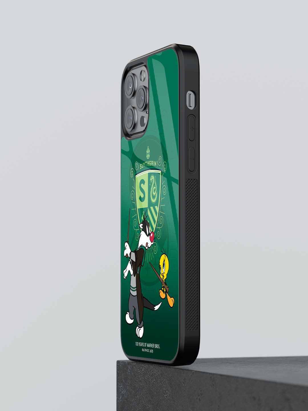 

macmerise Cartoon Characters Printed iPhone 12 Pro Back Case Mobile Accessories, Green