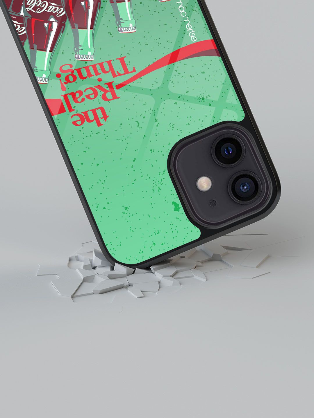 

macmerise Abstract Printed iPhone 12 Mini Back Case Mobile Accessories, Green