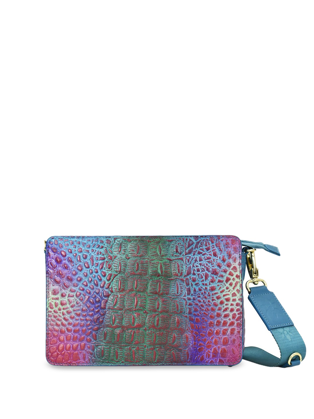 

Anuschka Animal Printed Leather Swagger Sling Bag, Multi