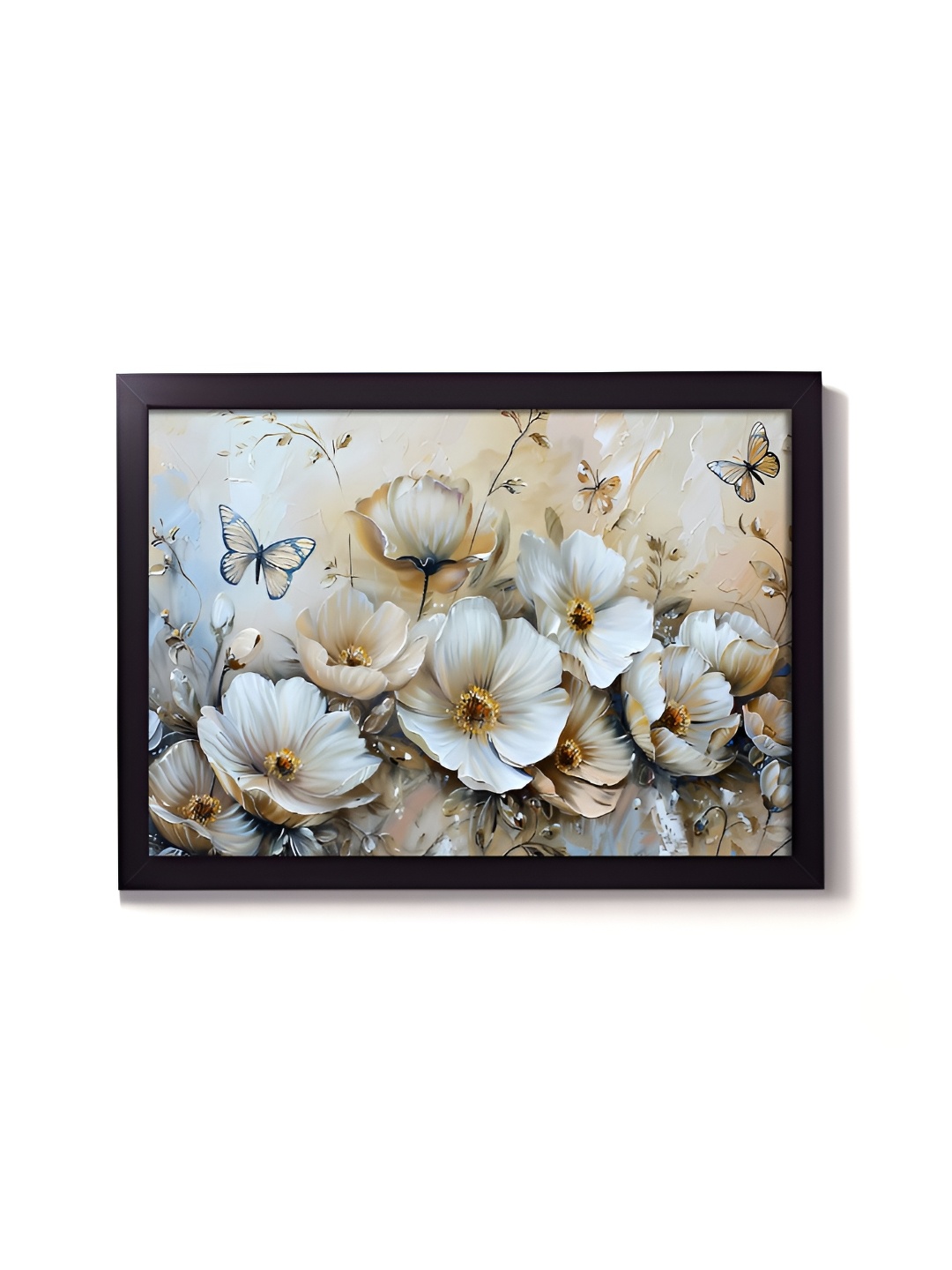 

RANDOM Beige & White Floral & Botanical Wooden Wall Art
