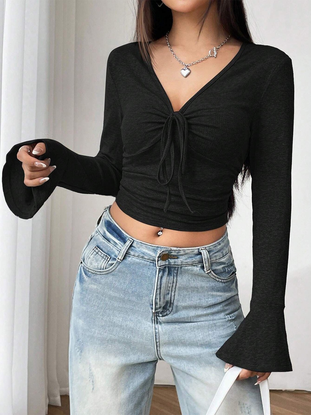 

StyleCast Crop Top, Black