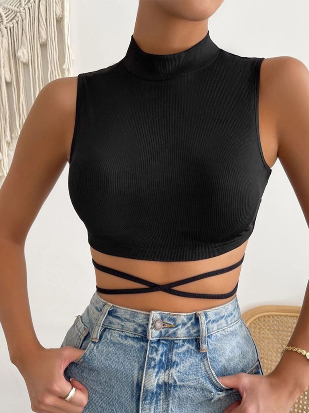 

StyleCast Crop Top, Black