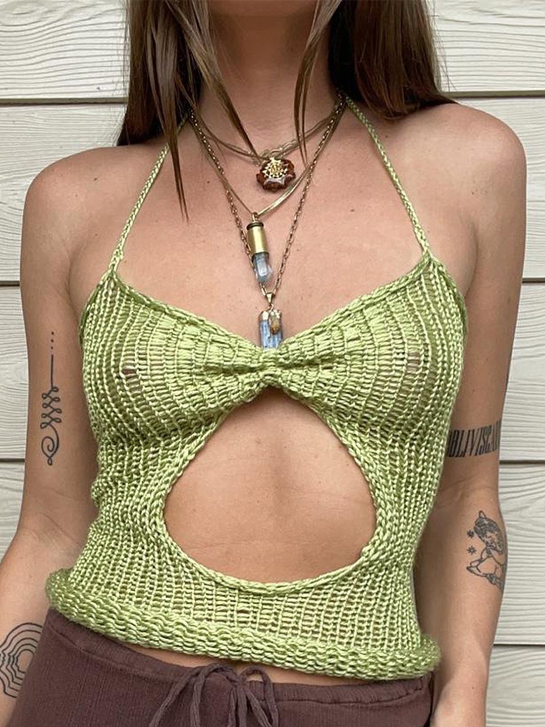 

LULU & SKY Bralette Top, Green