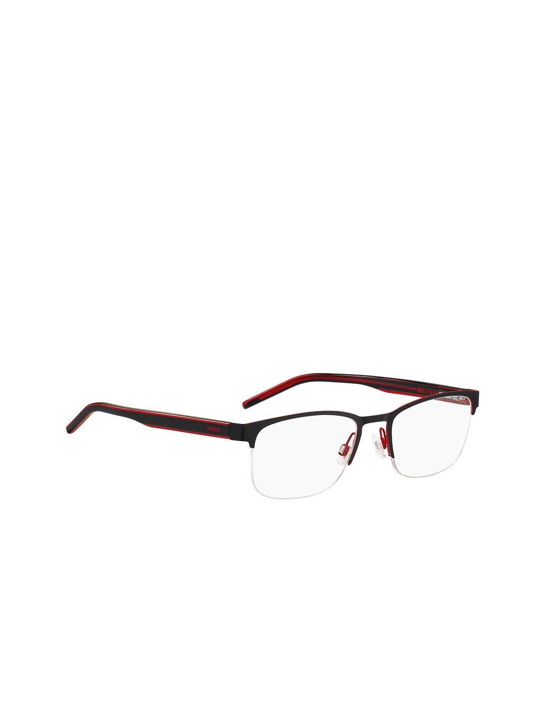 

HUGO Men Rimless Rectangle Frames, Black