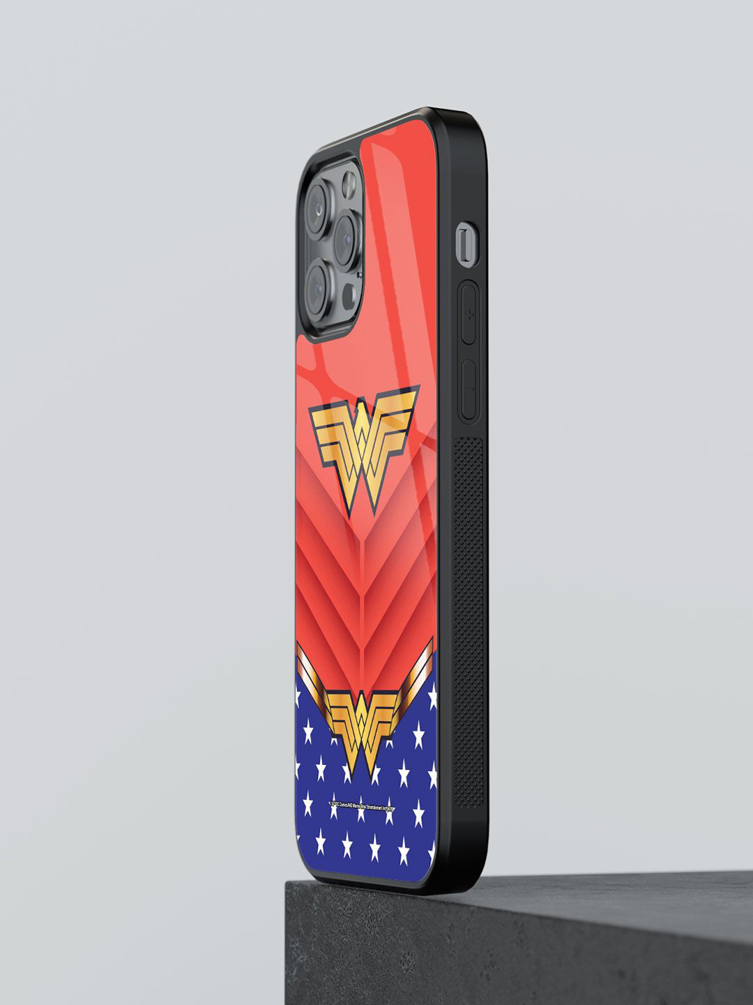 

macmerise Superhero Printed iPhone 12 Pro Back Case Mobile Accessories, Red