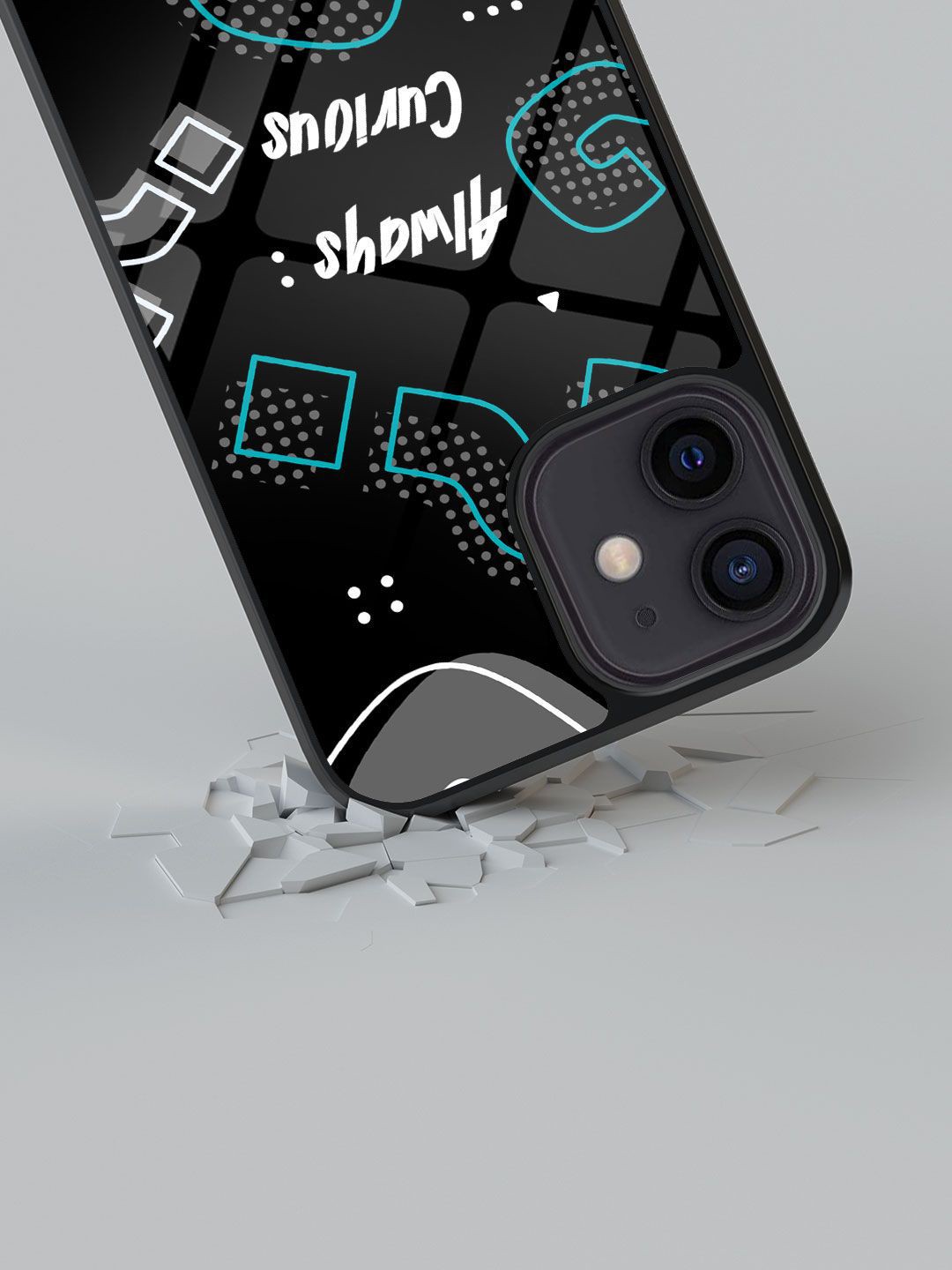 

macmerise Typography Printed iPhone 12 Mini Back Case Mobile Accessories, Black