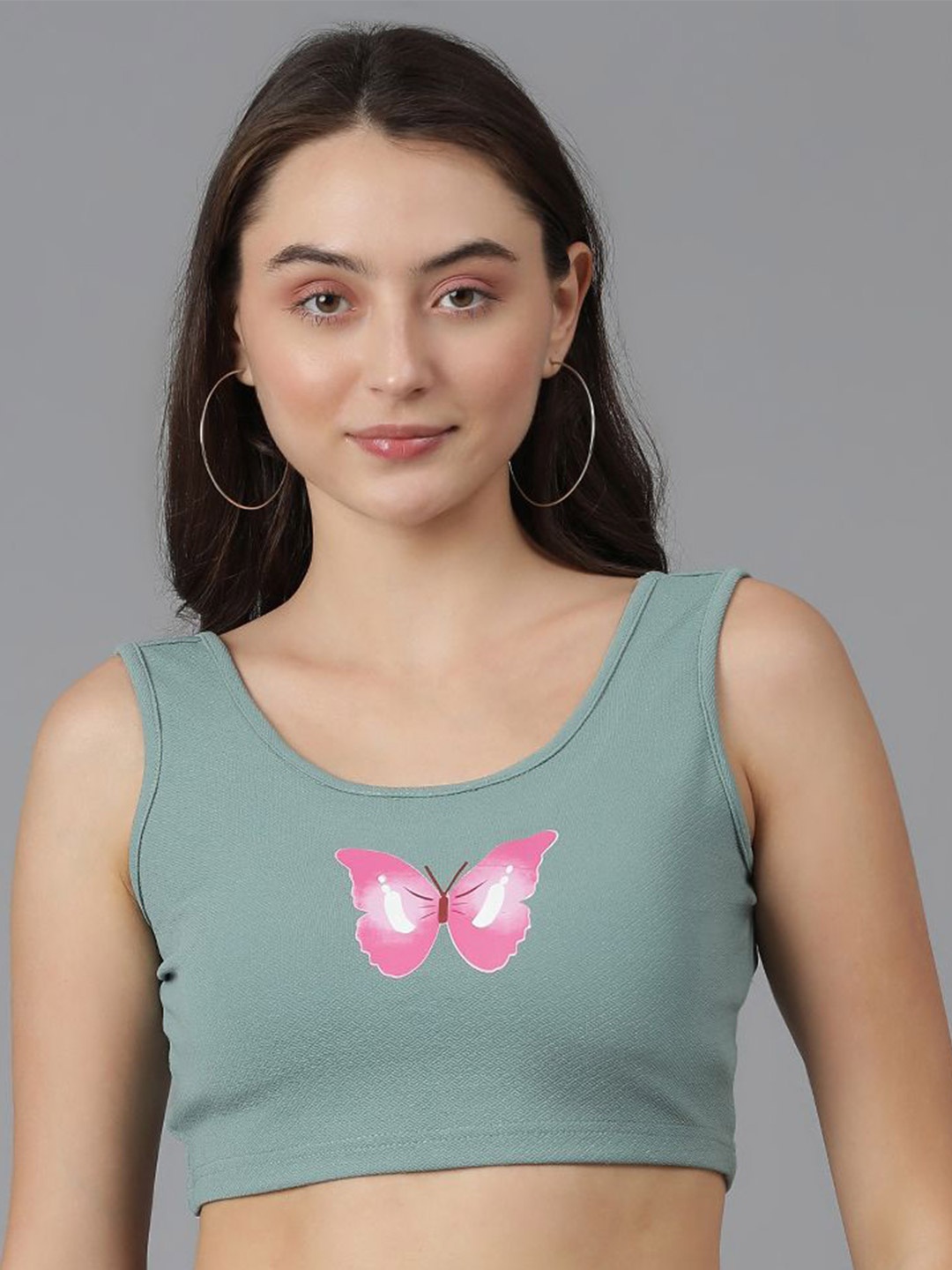 

Kotty Crop Top, Green