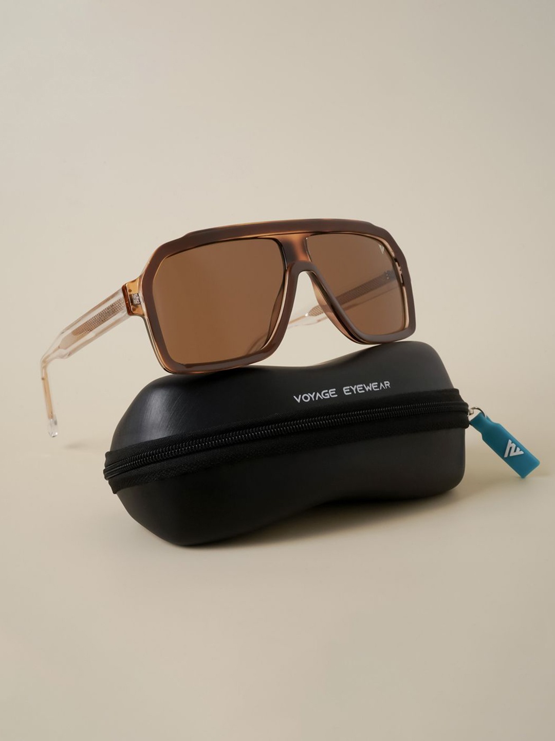 

Voyage Unisex Other Sunglasses with UV Protected Lens, Brown