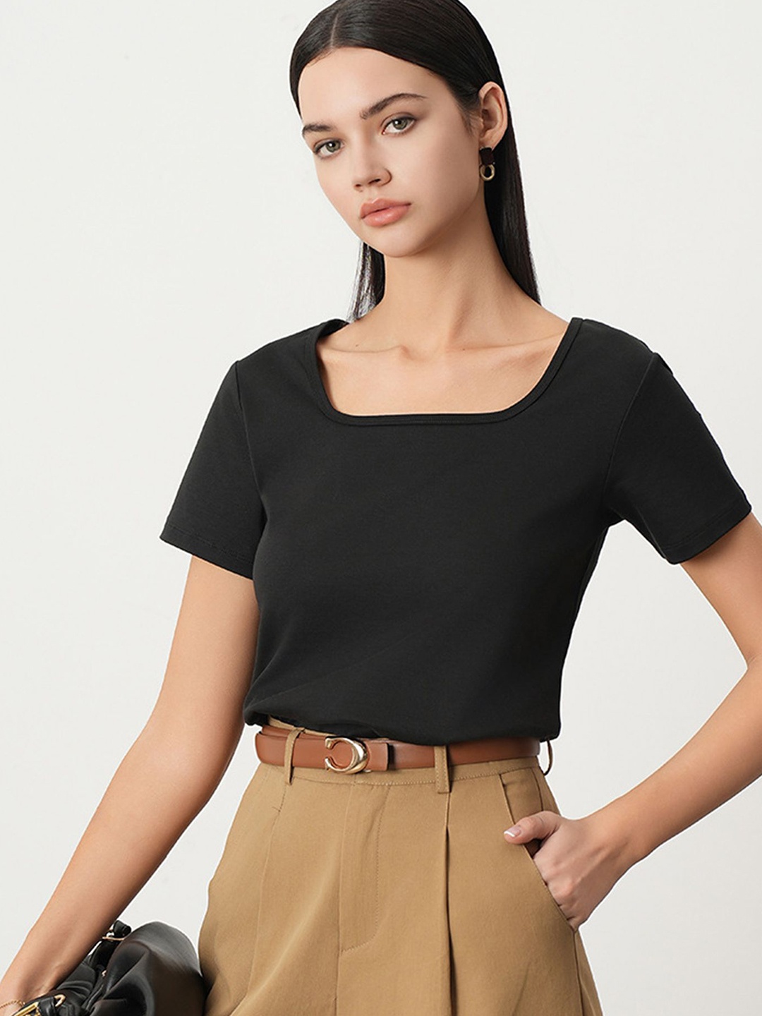

LULU & SKY Cotton Top, Black