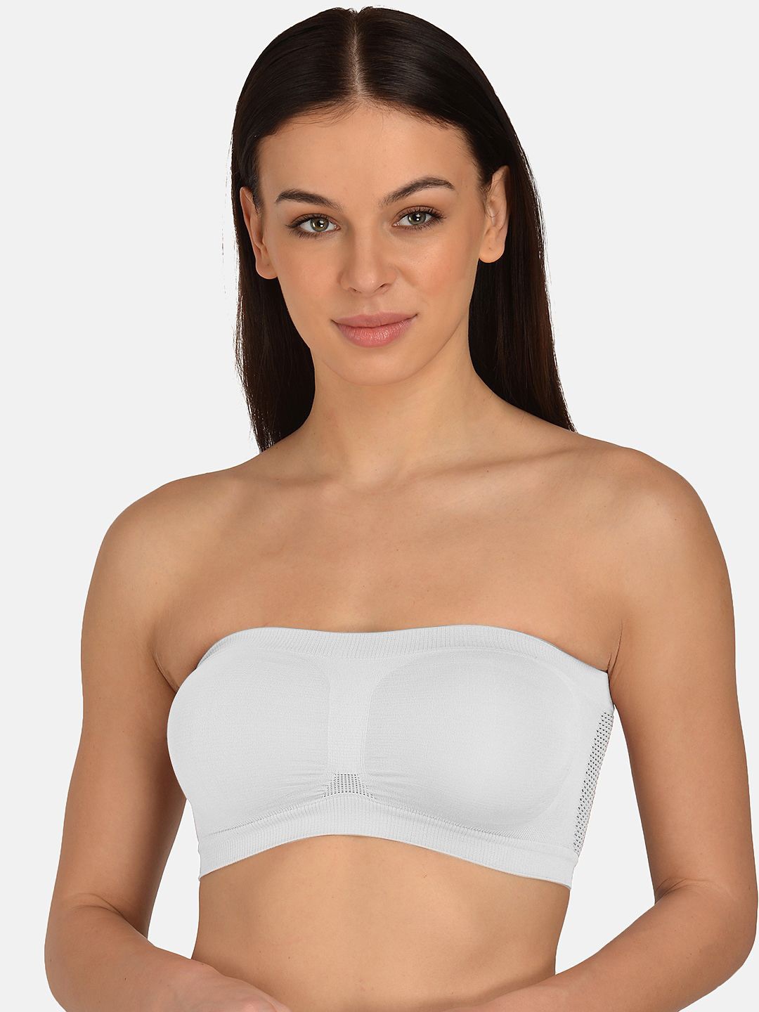 

mod & shy Full Coverage Bandeau Bra, White