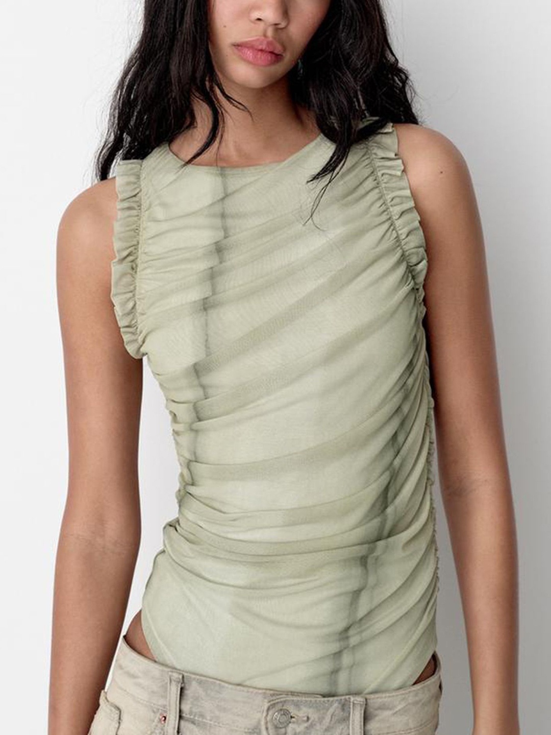 

LULU & SKY Striped Top, Green