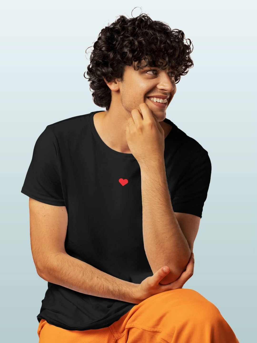 

macmerise Men Applique T-shirt, Black