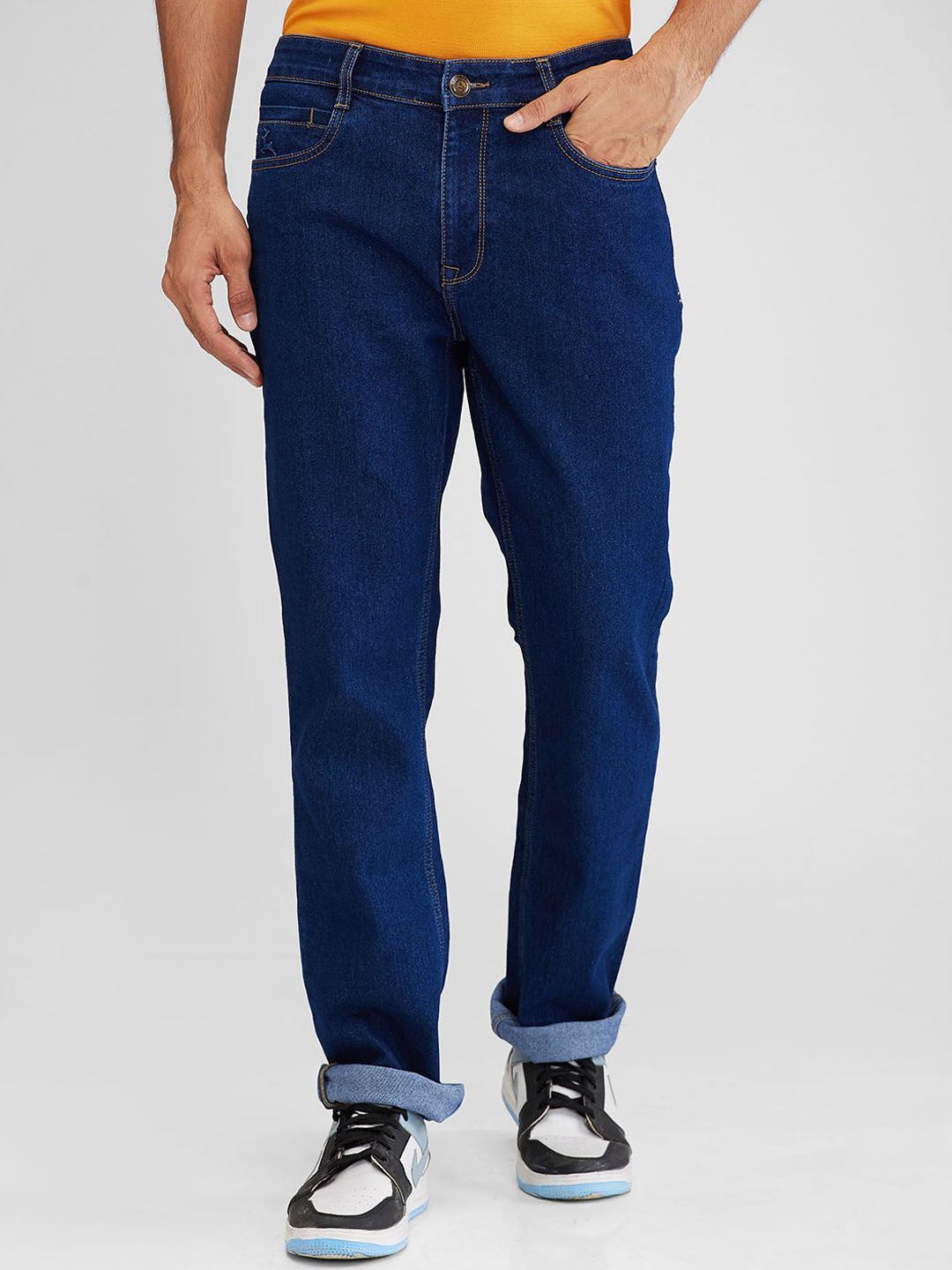 

Parx Men Straight Fit Jeans, Blue