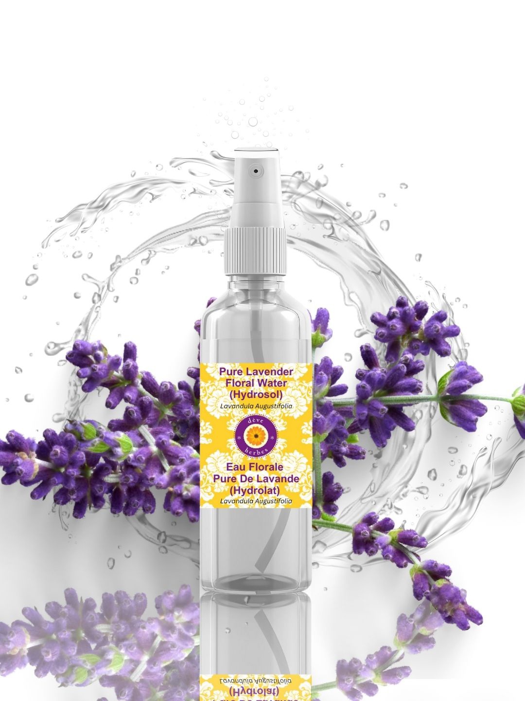 

Deve Herbes Pure Lavender Floral Water -100ml, Transparent