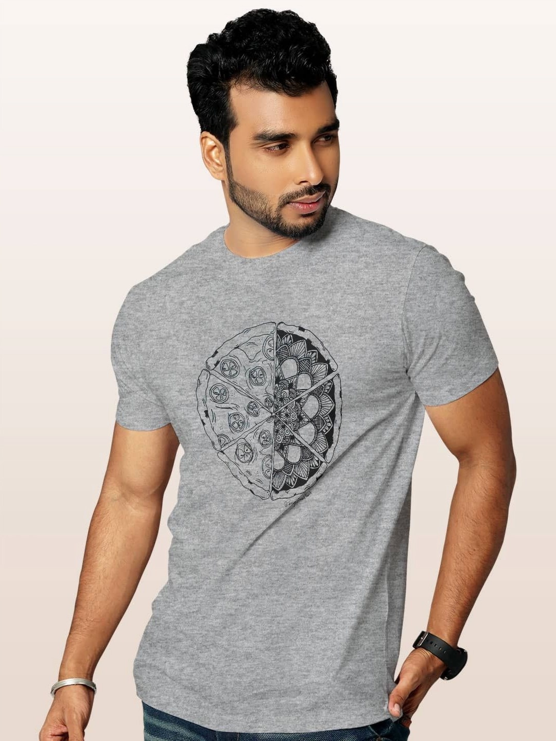 

macmerise Men T-shirt, Grey