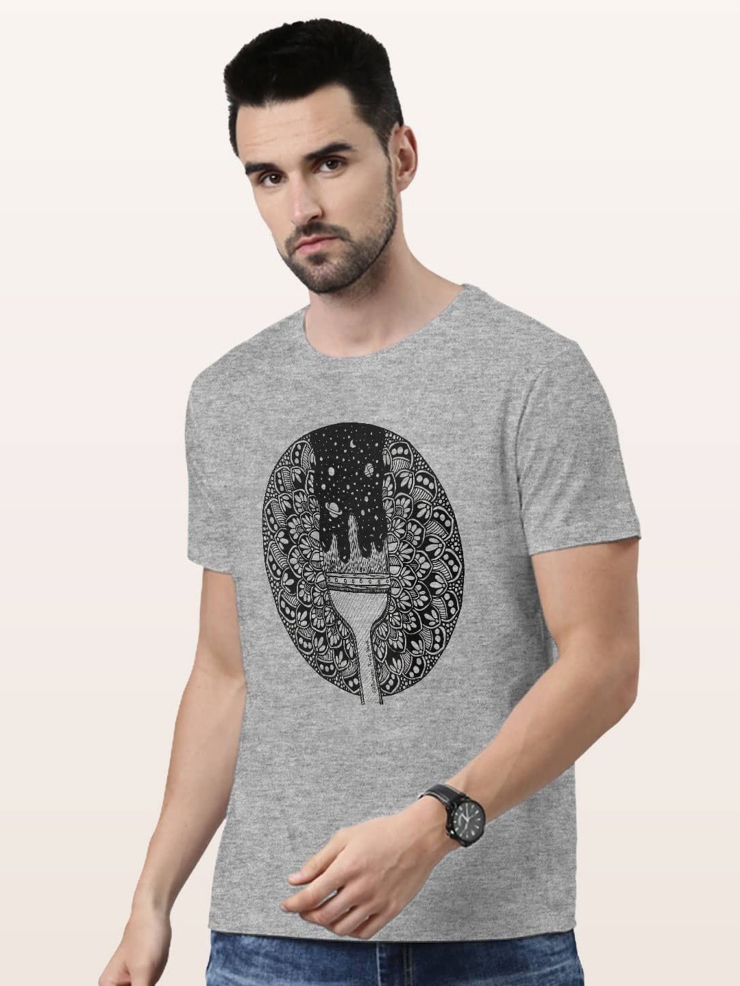 

macmerise Men T-shirt, Grey