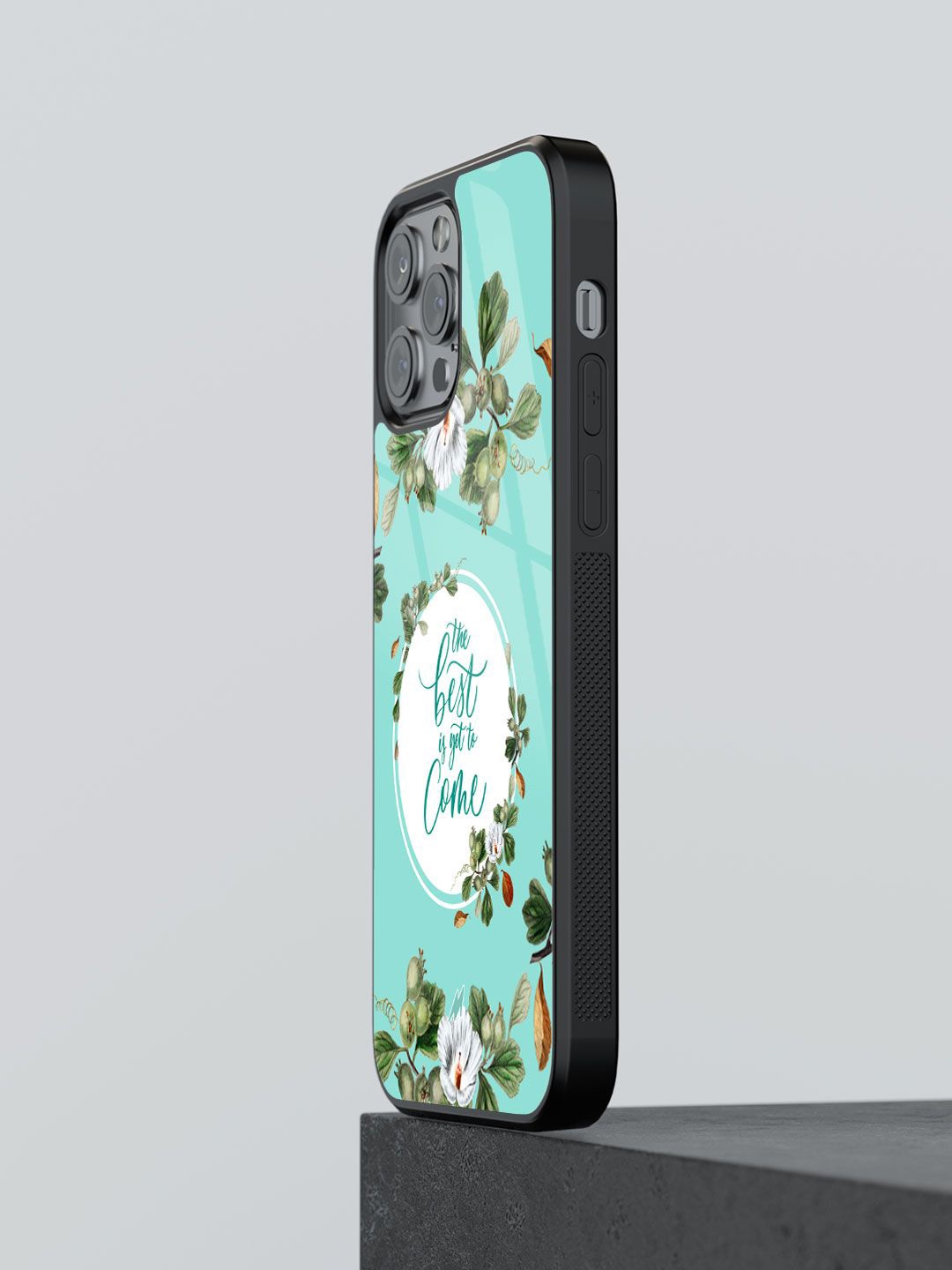 

macmerise Floral Printed iPhone 12 Pro Max Back Case Mobile Accessories, White