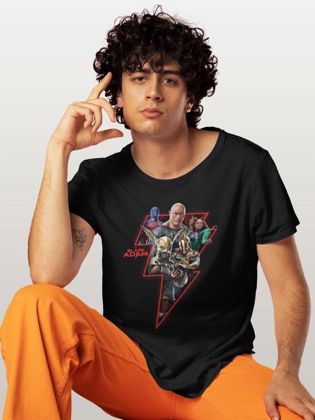 

macmerise Men Printed T-shirt, Black