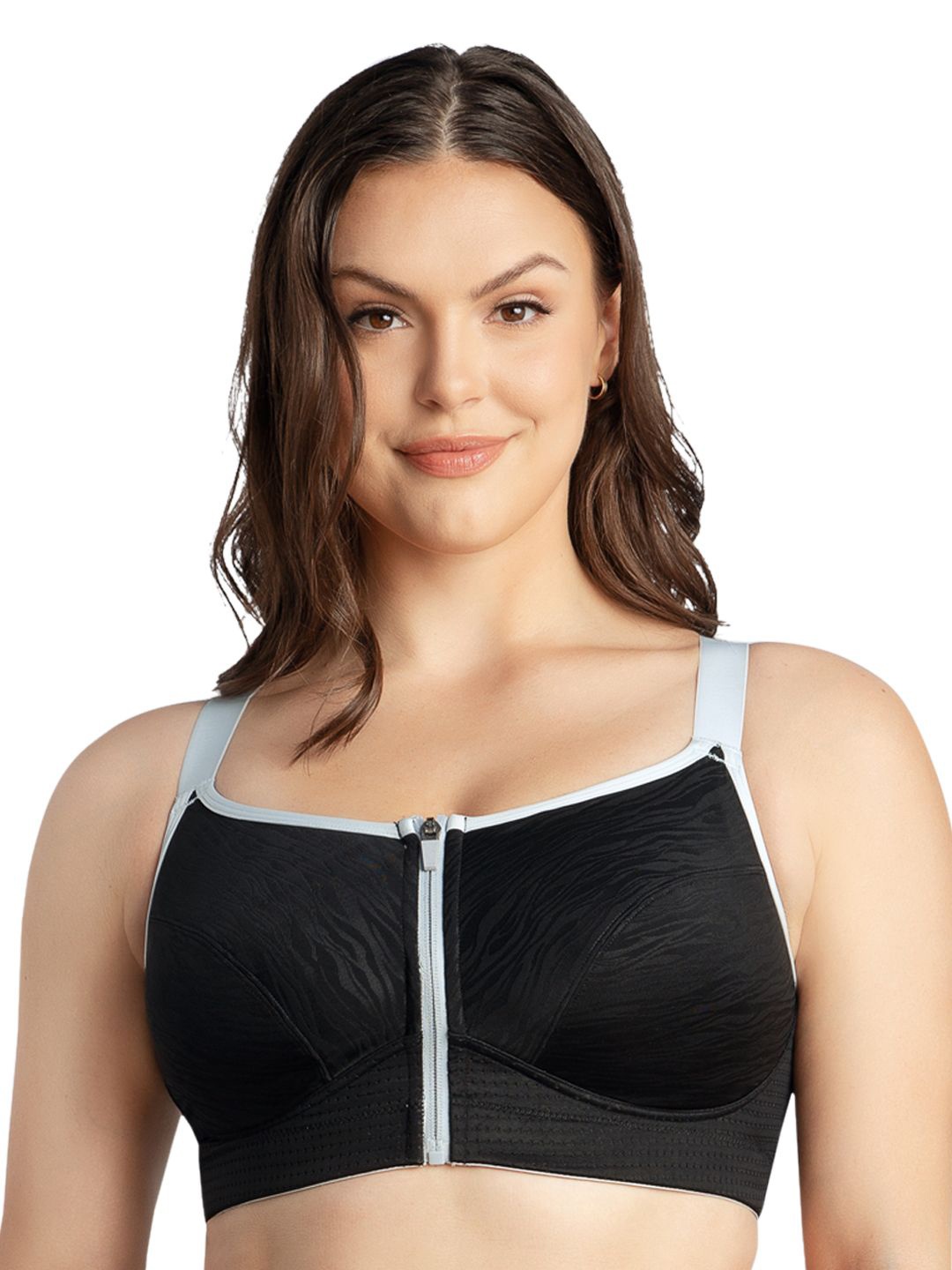 

PARFAIT Non Padded Full Coverage Underwired Workout Bra, Black