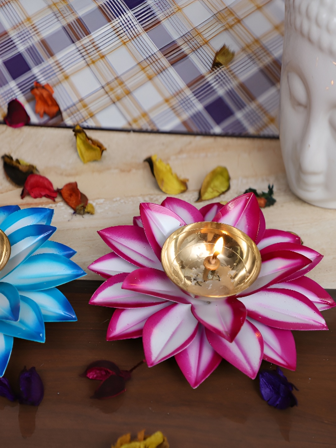 

PockMAN Pink & Blue 2 Pieces Candle Holder