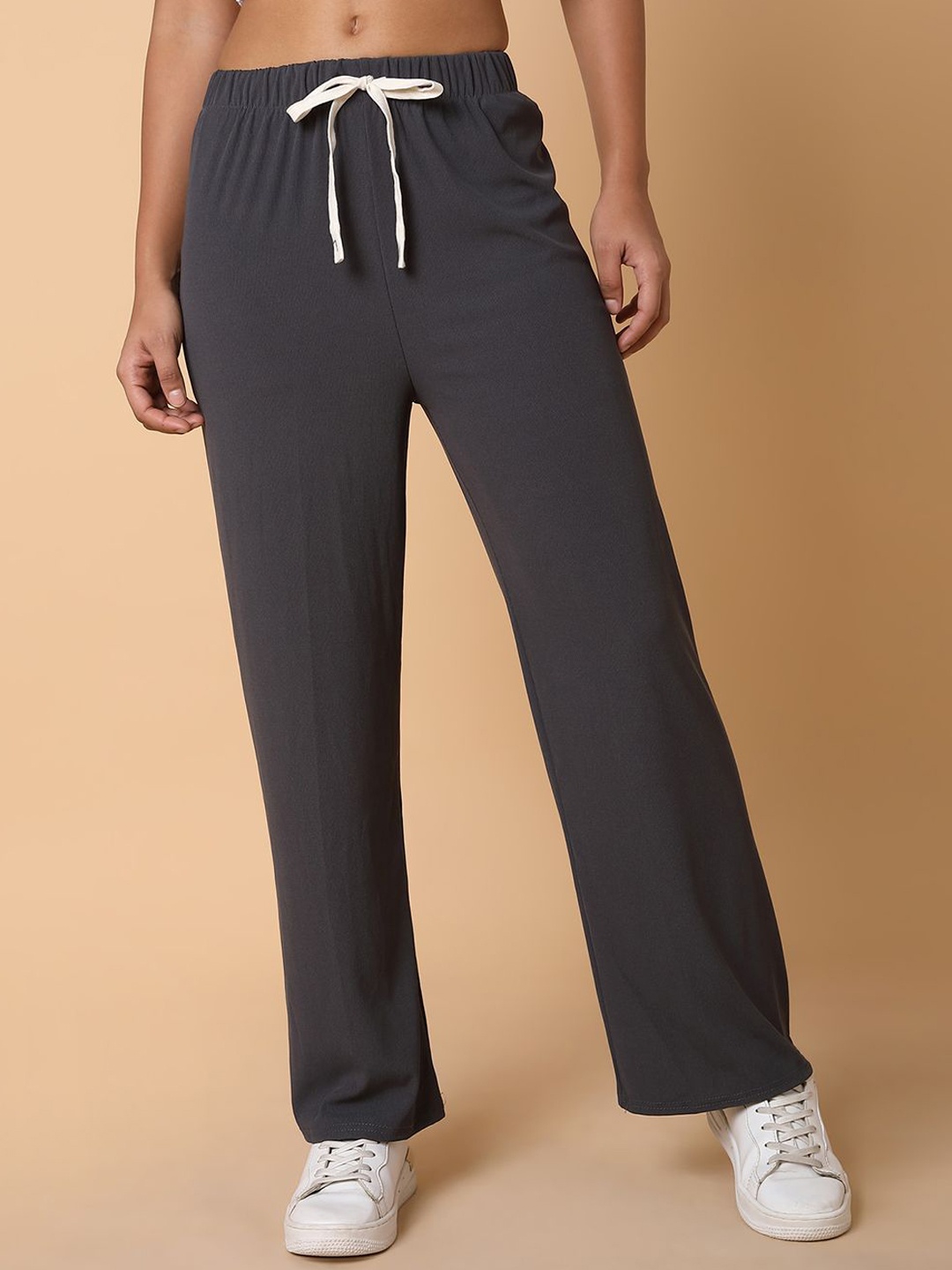 

SHOWOFF Women Comfort Slim Fit Trousers, Grey