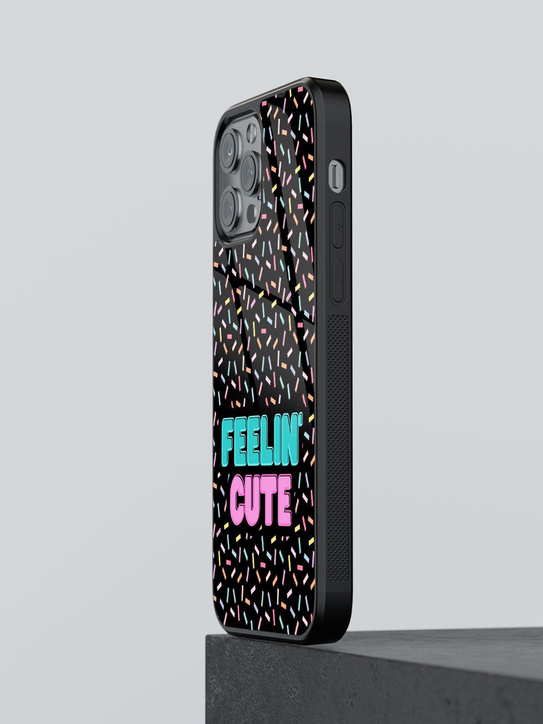 

macmerise Typography Printed iPhone 12 Pro Back Case Mobile Accessories, Black