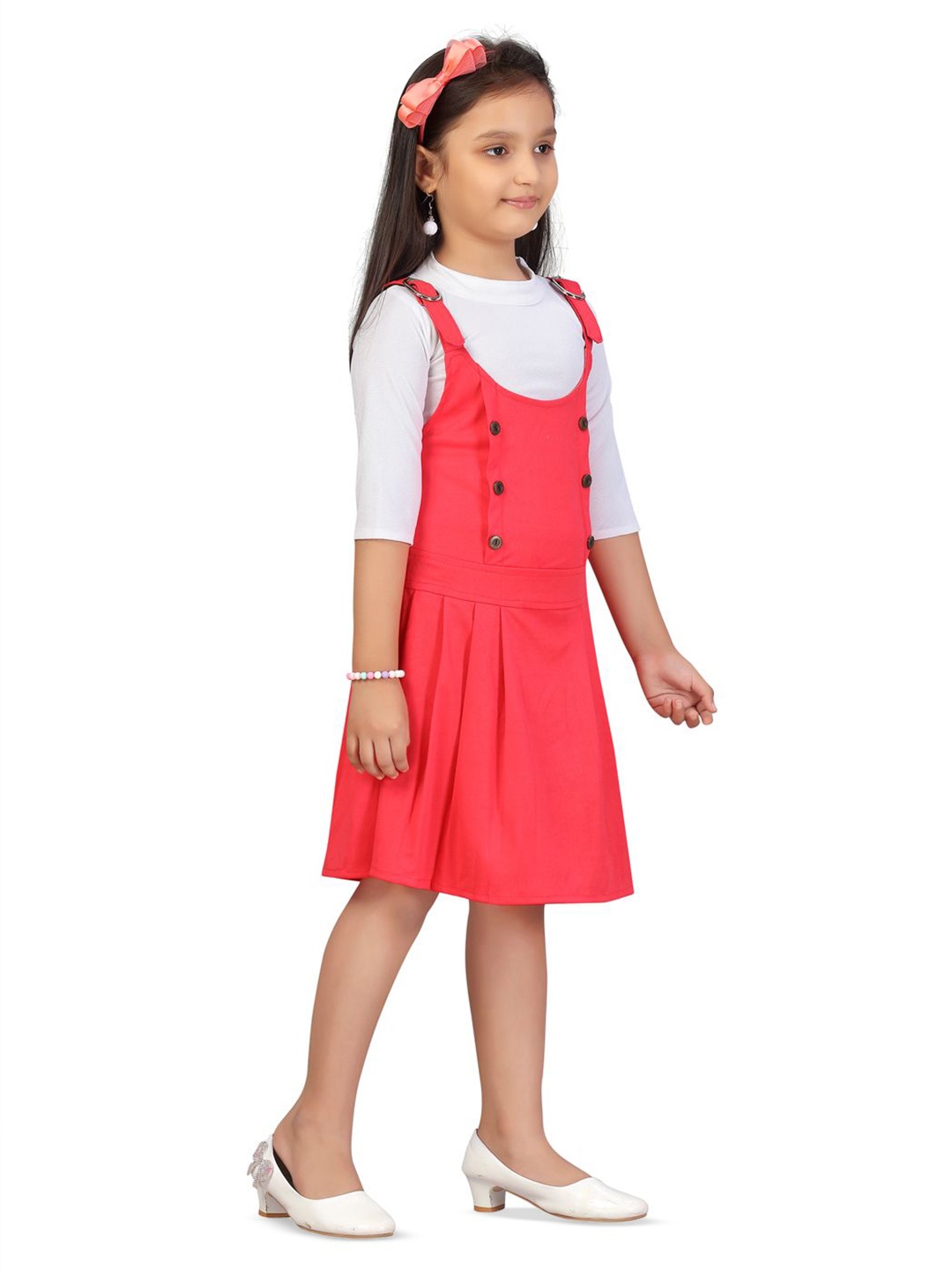 

BAESD Girls A-Line Dress, White