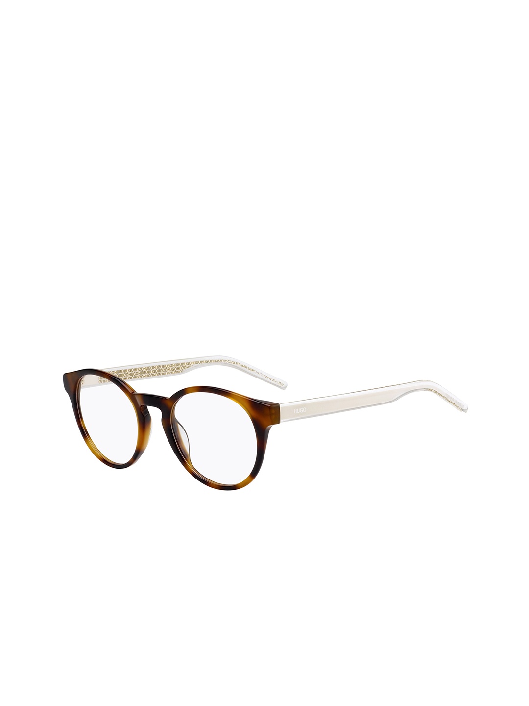 

HUGO Women Tortoise Shell Printed Rimless Round Frames, Brown